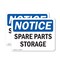 Signmission Spare Parts Storage, 10 in W x Rectangle, Plastic OS-2PACK-NS-P-710-L-18378 - alternate 1